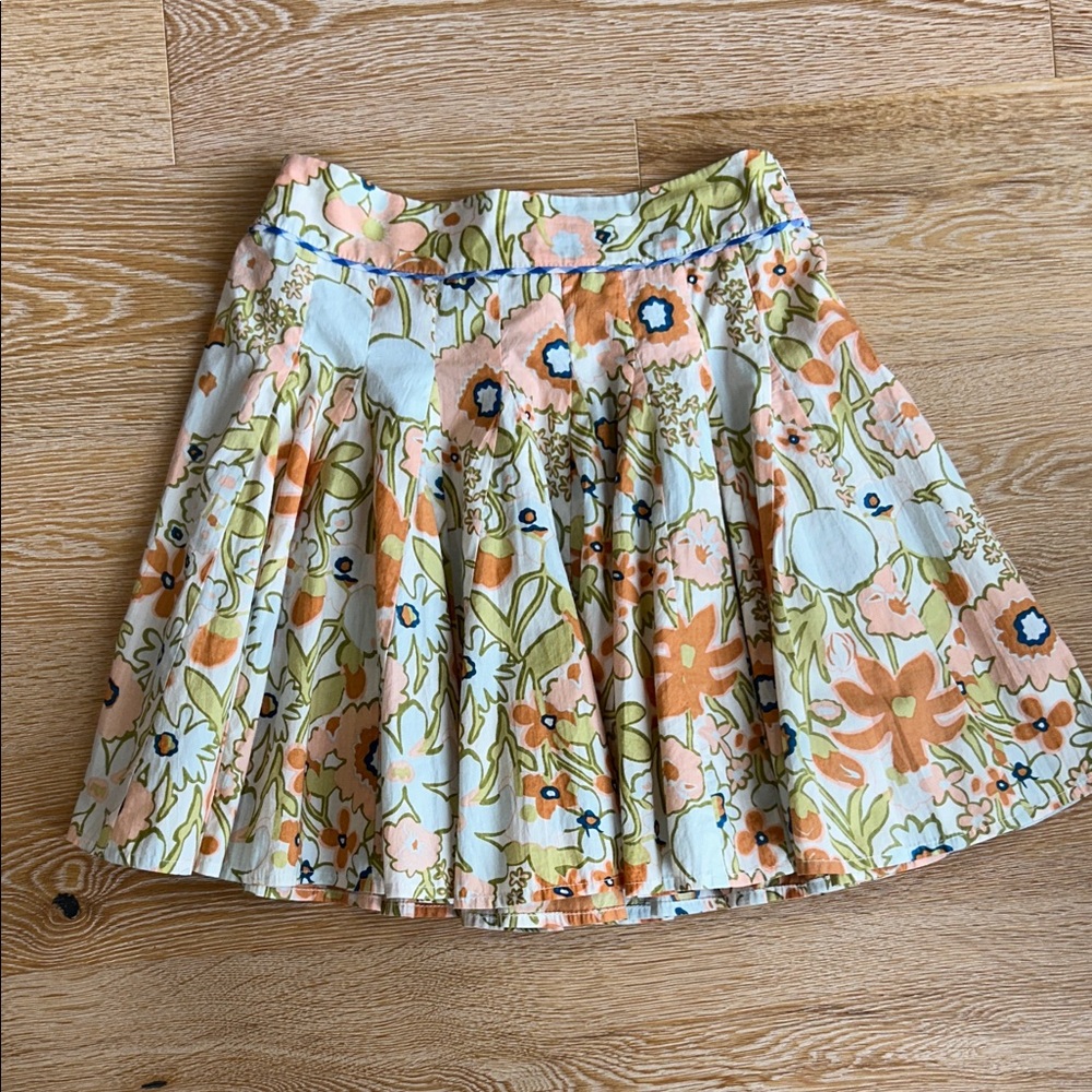 Floral A-Line Skirt - Multicolor